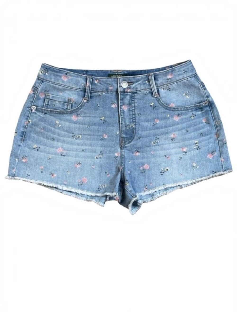WILD FABLE High-Waisted Floral Print Frayed Hem Denim Shorts - Size 6